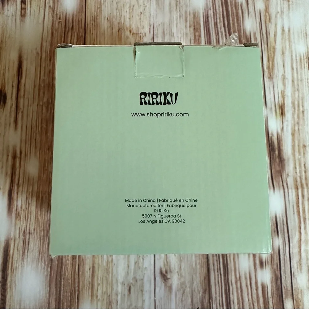 Ririku Beige 4 Piece White Marbled Resin Coaster Set